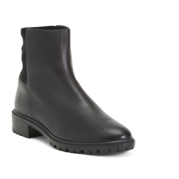STUART WEITZMAN Black Made In Spain Leather Tammi Boots